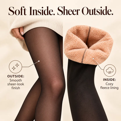 Trndz Fleece Lined Sheer Tights