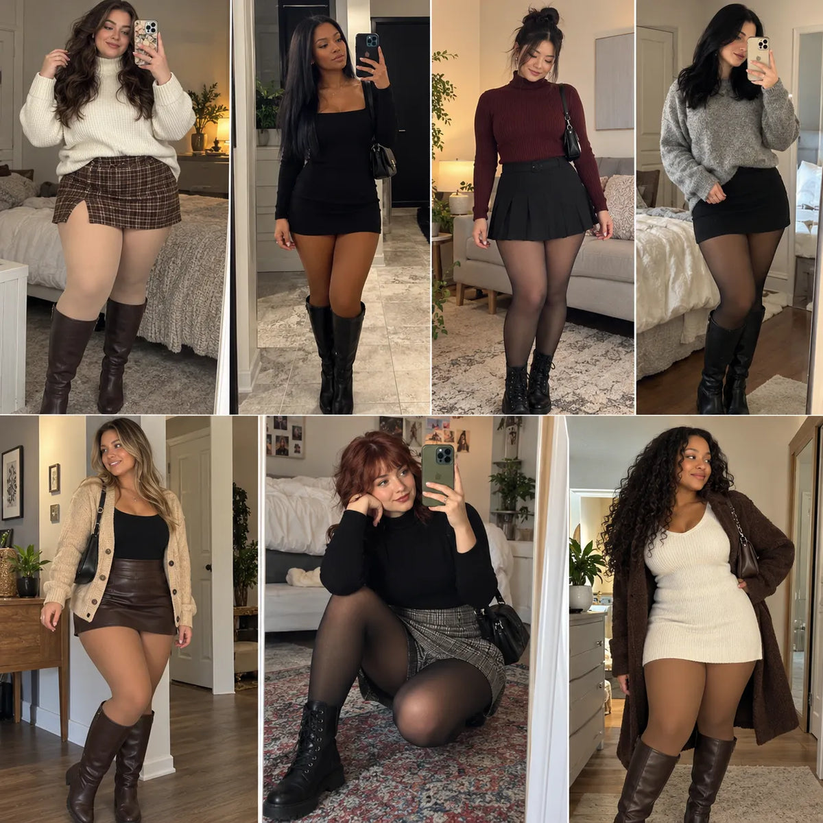 Trndz Fleece Lined Sheer Tights