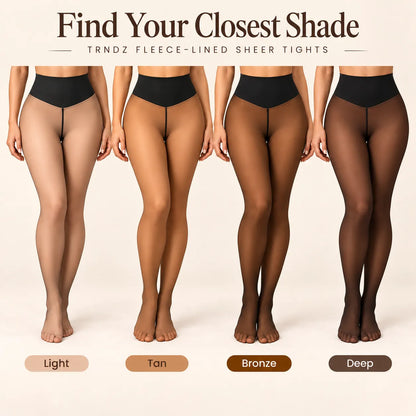 Trndz Fleece Lined Sheer Tights